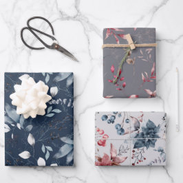 Wintervloerbladen Inpakpapier Vel