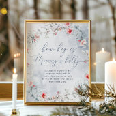 Wintervlokjes hoe groot is mama's buik spel poster