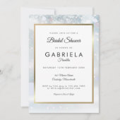 Wintervlokken Elegante Gouden Bruidsmeisjesfeest Kaart (Voorkant)