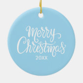 Wintervlokken Ijsbeer  Keramisch Ornament (Achterkant)