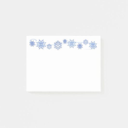 Wintervlokken post-it® notes (Voorkant)