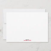 Wintervlucht Feestdagenkaart (Achterkant)