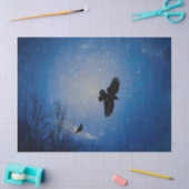 Wintervlucht van Raven Tissuepapier (Craft)