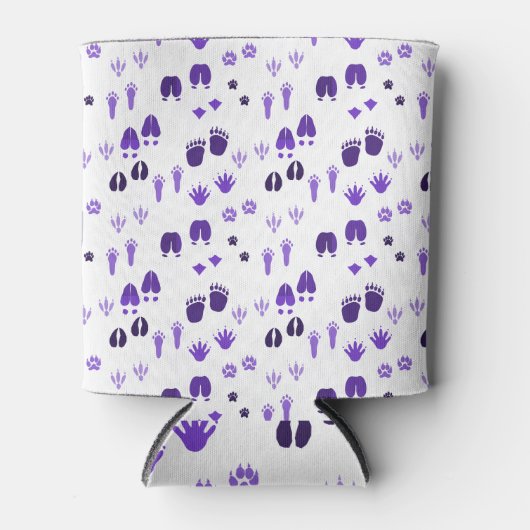 Wintervoetafdrukken Blikjeskoeler (Voorkant)