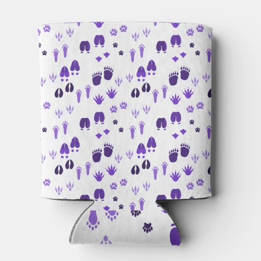 Wintervoetafdrukken Blikjeskoeler (Achterkant)