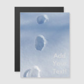 Wintervoetafdrukken in de sneeuw (Voorkant / Achterkant)