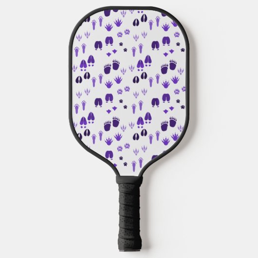Wintervoetafdrukken Pickleball Paddle (Voorkant)