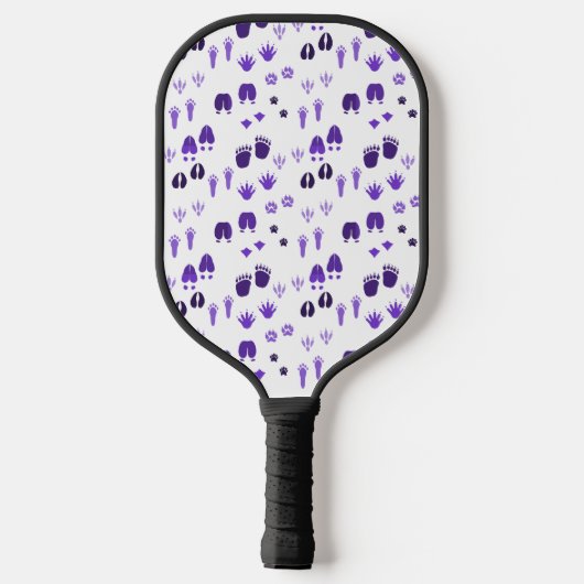 Wintervoetafdrukken Pickleball Paddle (Achterkant)