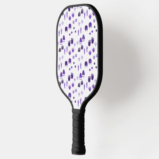 Wintervoetafdrukken Pickleball Paddle (Links)