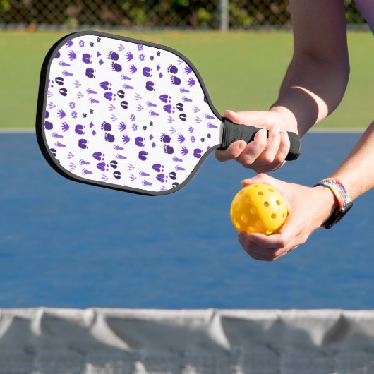 Wintervoetafdrukken Pickleball Paddle (Insitu)