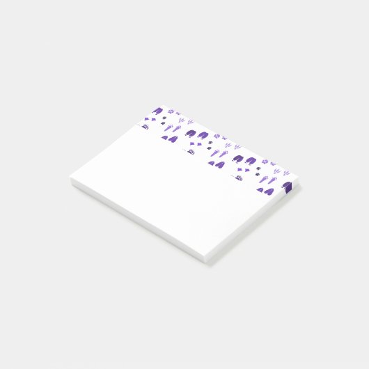 Wintervoetafdrukken Post-it® Notes (Schuin)