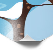 wintervogel foto afdruk (Hoek)