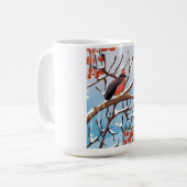 wintervogel koffiemok (Voorkant links)