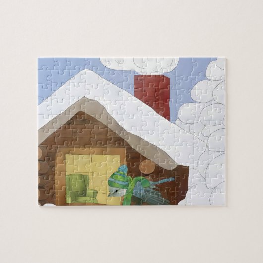 Wintervogel Legpuzzel (Horizontaal)