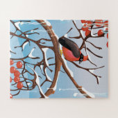 wintervogel legpuzzel (Horizontaal)