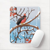 wintervogel muismat (Met muis)