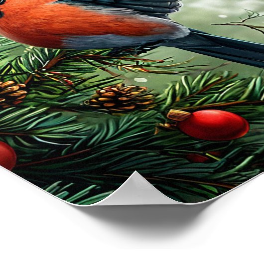 wintervogel poster (Hoek)