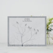 Wintervogels Briefhoofd (Staand voorkant)