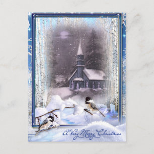 Wintervogels Briefkaart