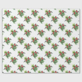 Wintervogels Cadeaupapier (Vlak)