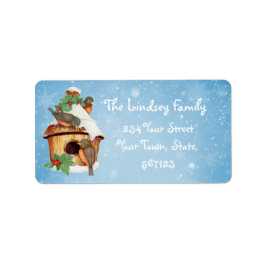 Wintervogels en vogelpest etiket