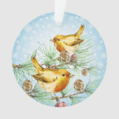 Wintervogels - Finch Ornament (voorkant)