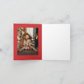 Wintervogels geïllustreerde foto feestdagen kaart (Binnen)