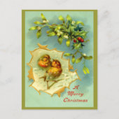  wintervogels kerst Briefkaart (Voorkant)