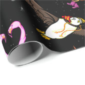 Wintervogels Patroon Cadeaupapier (Rol Hoek)