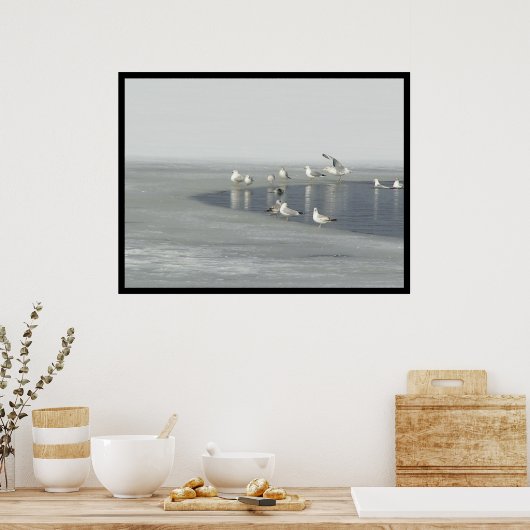 Wintervogels Poster (Keuken)
