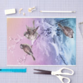 wintervogels Shabby Chic Decoupage Tissuepapier (Craft)