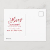 Wintervogels - Warmgewas Feestdagenkaart (Achterkant)