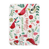 Wintervogels - Warmgewas Magneet (Verticaal)