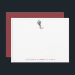 Wintervoorraad Festive Note Kaart Notitiekaartje<br><div class="desc">Stuur je vrienden en familie een winternotitie - om hallo te zeggen, om hen te feliciteren of om hen alleen maar een update over jou en je familie te geven - over deze feestelijke notitiekaart. Het ontwerp is voorzien van een waterverf winter die bovenaan de kaart staat. De notitiekaart kan...</div>