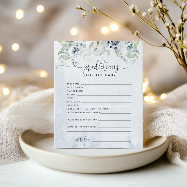 Wintervoorspelling voor baby kaart (Creator heeft geüpload)