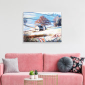 Wintervorst 2009 canvas afdruk (Insitu (Woonkamer))