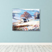 Wintervorst 2009 canvas afdruk (Insitu (Houten vloer))