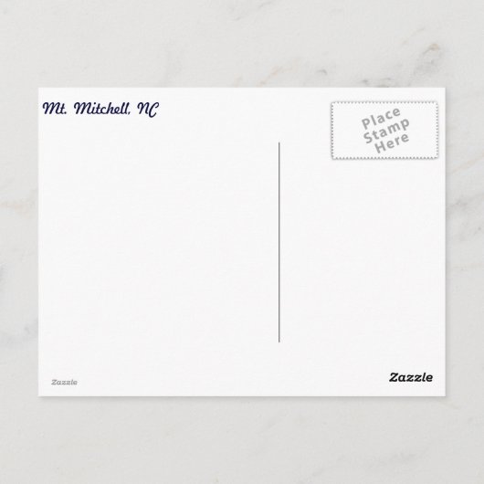 Wintervorst Briefkaart (Achterkant)