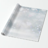 Wintervorst en sneeuw cadeaupapier (Uitgerold)