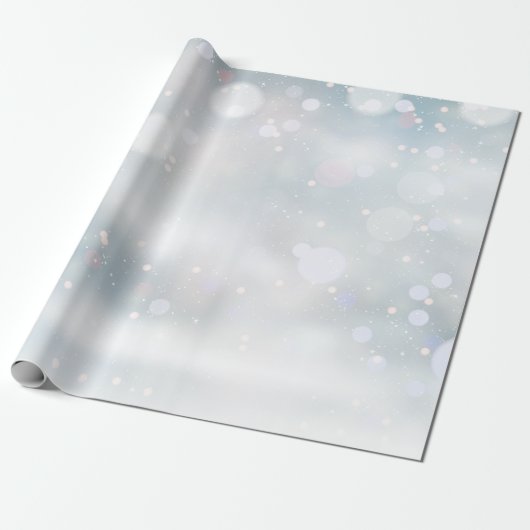 Wintervorst en sneeuw cadeaupapier (Uitgerold)