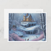 Wintervorst Feestdagenkaart (Voorkant / Achterkant)