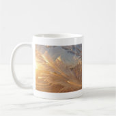 Wintervorst op glas koffiemok (Links)
