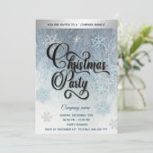 Wintervorst — Sneeuwvlokken — kerstfeest Kaart (Staand voorkant)