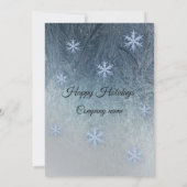 Wintervorst — Sneeuwvlokken — kerstfeest Kaart (Achterkant)