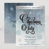 Wintervorst — Sneeuwvlokken — kerstfeest Kaart (Voorkant / Achterkant)