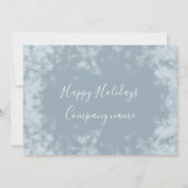 Wintervorst — Sneeuwvlokken — kerstfeest Kaart (Achterkant)