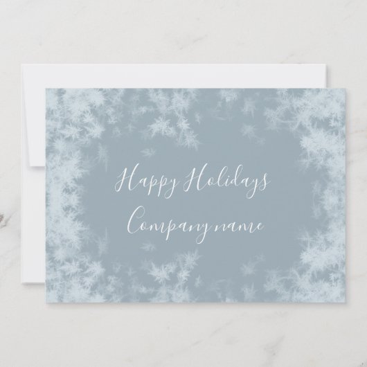 Wintervorst — Sneeuwvlokken — kerstfeest Kaart (Achterkant)