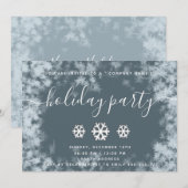 Wintervorst — Sneeuwvlokken — kerstfeest Kaart (Voorkant / Achterkant)