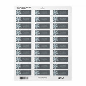 Wintervorst Sneeuwvlokken | Retouradres Etiket (Full Sheet)