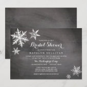 Wintervorst Sneeuwvlokken | VRIJGEZELLENFEEST Kaart (Voorkant / Achterkant)